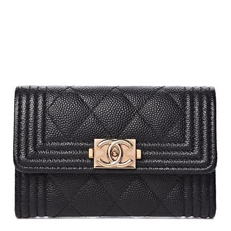 chanel boy card holder navy black|chanel card holder zipped.